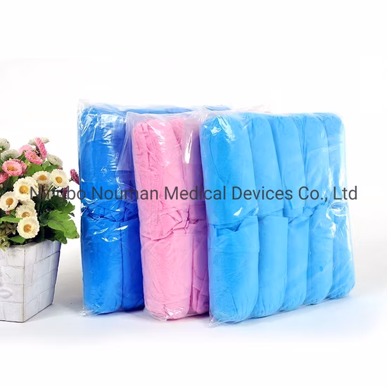 공장 의료 병원 방수 부직포 PP 안티 슬립 먼지 발 신발 커버